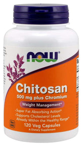 Chitosan Chitosan 500 MG og Krom 100 mcg 120 Kapsler NOW FOODS